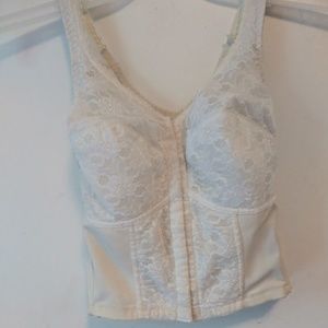 Underscene Corset Bra Full Coverage Lace Sz 36D